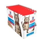 Hills Science Plan Adult Wet Cat Food Ocean Fish Pouches 12x85g