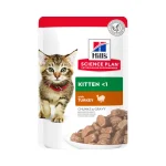 Hill’S Science Plan Tender Chunks In Gravy Kitten Turkey Pouches 85g