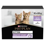 Pro plan kitten wet cat food turkey in gravy box 10 x 85g
