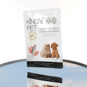 Kings pet Mixed Chicken and Ocean Fish Paste from 1 month old 70g pouch