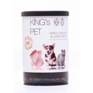 Kings pet Mixed Mixed chicken and Liver paste for dogs and cats from 1 month old 380g