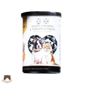 Kings pet Mixed Chicken & Pineapple paste for Adult Cats and Dogs 380g