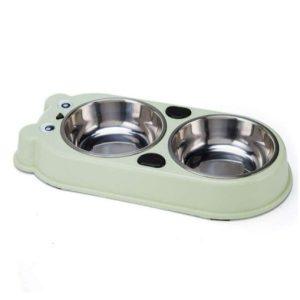 Panda Double Stainless Steel Pet Bowl