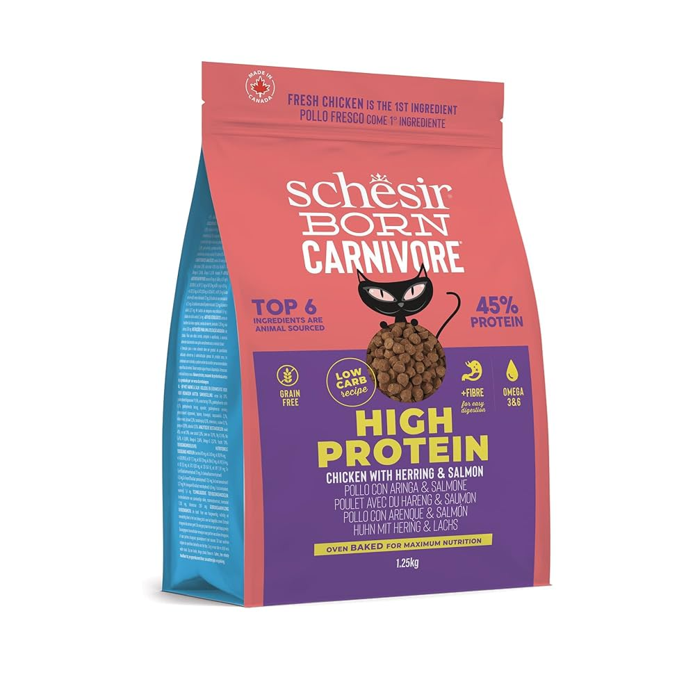 Schesir Born Carnivore Dry Cat Food - Chicken & Herring -Bag 1.25kg