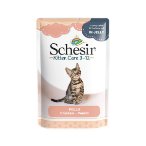 Schesir Kitten Cat Pouch - Chicken Recipe for Kittens (3-12 Months) - 85g