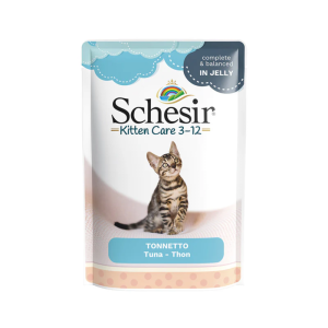 Schesir Kitten Cat Pouch - Tuna Recipe for Kittens (3-12 Months) - 85g