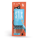 Schesir Stix Cream Treat Snack - Salmon Flavor - 6 x 15g