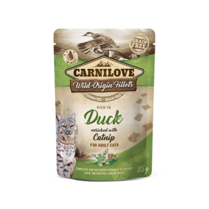 Carnilove Duck Enriched with Catnip Cat Wet Food Pouch 85g