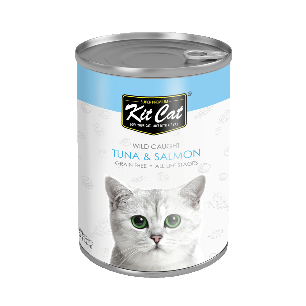 Kit Cat Atlantic Tuna With Wild Salmon 400g