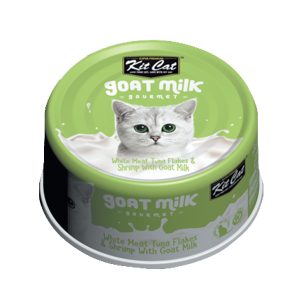 Kit Cat White Meat Tuna Flakes & Shrimp With Goat Milk 70G