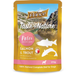 Prince Taste of Nature Paleo dog food , Combination Of Salmon And Trout 375 G