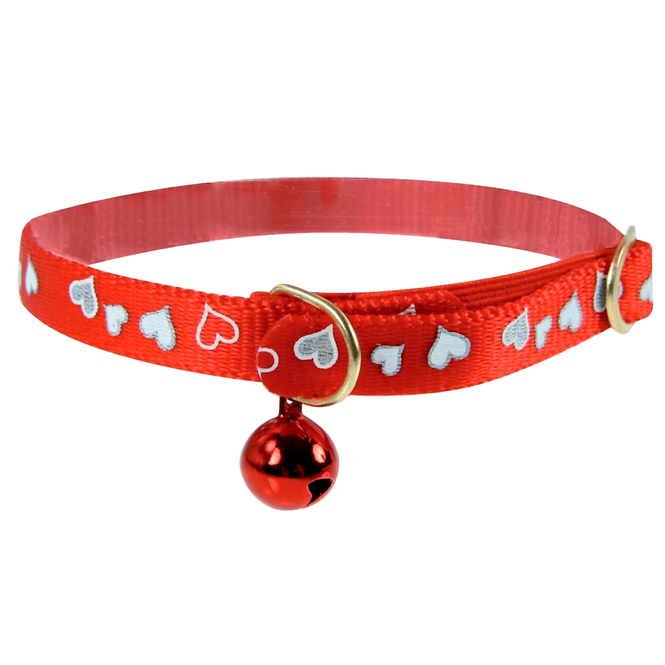 Zolux Reflective Heart Cat Collar Red
