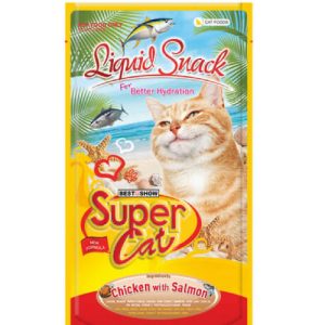Supercat Creamy lickable Treat Chicken with Salmon 4x15g